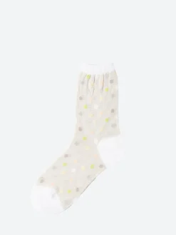 Antipast - Candy Dots Crew Sock in Ivory