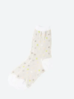 Antipast - Candy Dots Crew Sock in Ivory