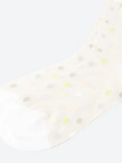 Antipast - Candy Dots Crew Sock in Ivory