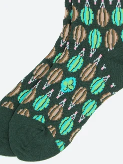 Antipast - Floating Drop Crew Sock in Green