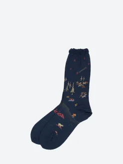 Antipast - Lagom Crew Sock in Navy