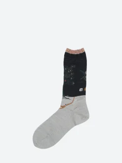 Antipast - Olive Harvest Crew Sock in Black