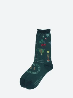 Antipast - Salad Crew Sock in Green