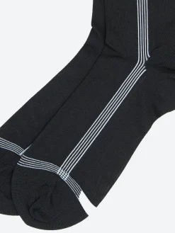 Antipast - Side Line Silk Crew Sock in Black