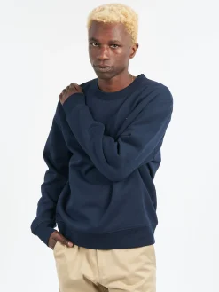 A.P.C. - Boxy Petit VPC Sweatshirt in Dark Navy and Ecru