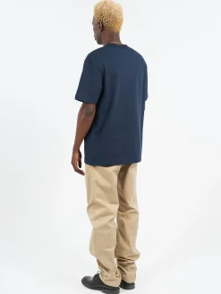 A.P.C. - Boxy Petit VPC T-Shirt in Dark Navy and Ecru