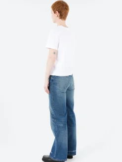 A.P.C. - Boxy Rue Madame T-Shirt in White and Dark Navy