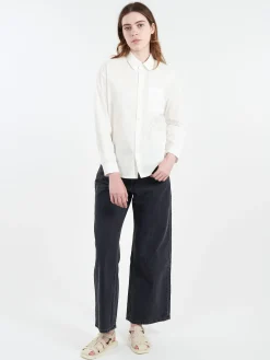 A.P.C. - Boyfriend Brodee Shirt in White