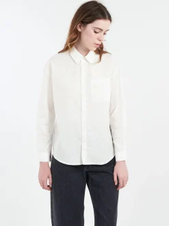 A.P.C. - Boyfriend Brodee Shirt in White
