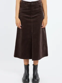 A.P.C. - Georgia Skirt in Dark Brown