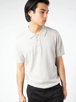A.P.C. - Gregory Polo in Heather Light Grey