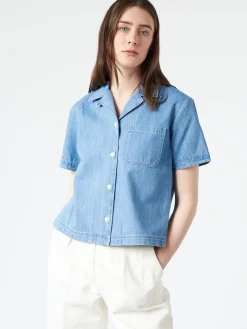 A.P.C. - Maeva Denim Shirt in Light Blue