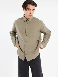 A.P.C. - Mateo Logo Shirt in Kaki