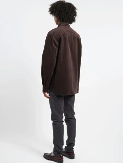 A.P.C. - Mateo Logo Shirt in Dark Brown