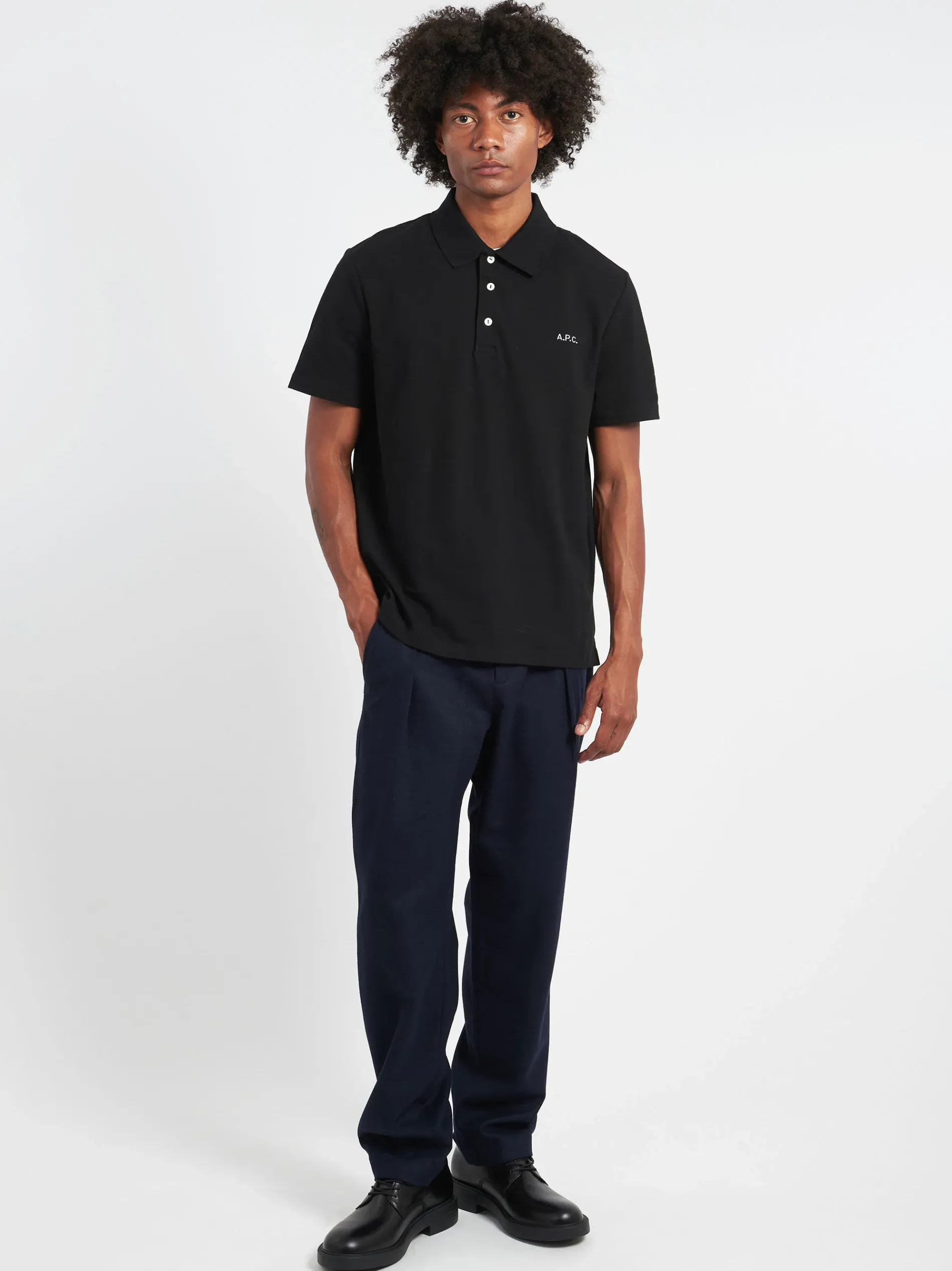 A.P.C. - Standard Polo in Black