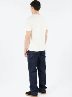 A.P.C. - Standard Rue Madame T-Shirt in Blanc and Bleu