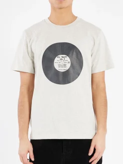 A.P.C. - Vinyl T-Shirt in Heathered Ecru