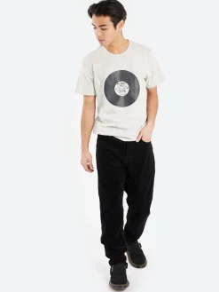 A.P.C. - Vinyl T-Shirt in Heathered Ecru