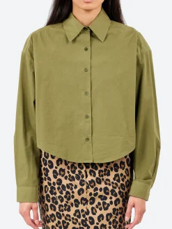 Aspesi - Cotton Poplin Shirt in Military