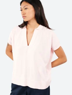 Aspesi - Cotton V-Neck Jumper in Pink