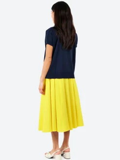 Aspesi - Cotton V-Neck Jumper in Navy