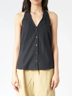 Aspesi - Vest Halter Top in Black