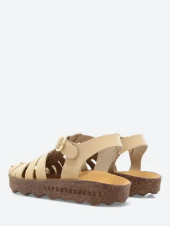 Asportuguesas - Calix Fisherman Sandal in Beige and Brown