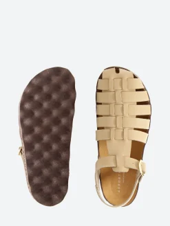 Asportuguesas - Calix Fisherman Sandal in Beige and Brown