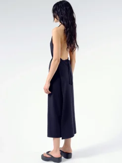 Baserange - Apron Dress in Black