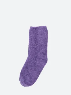 Baserange - Buckle Over Ankle Socks in Yu Purple