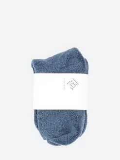 Baserange - Buckle Over Ankle Socks in Fiba Blue