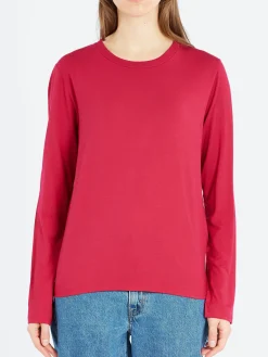 Baserange - Long Sleeve Tee in Fuchsia