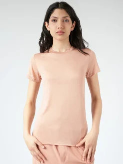 Baserange - Lyocell Tee Shirt in Yu Rose