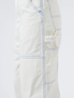 BEAMS BOY - Double Knee Painter Pants in Off White