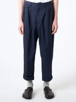 BEAMS PLUS - 2 Pleat Chino in Navy