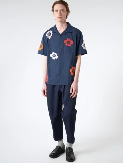 BEAMS PLUS - 2 Pleat Chino in Navy