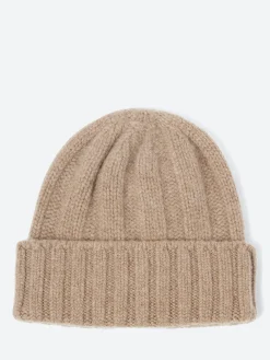 BEAMS PLUS - Cashmere Rib Watch Cap in Camel