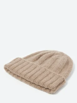 BEAMS PLUS - Cashmere Rib Watch Cap in Camel
