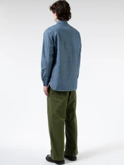BEAMS PLUS - Chambray Work Shirt in Blue