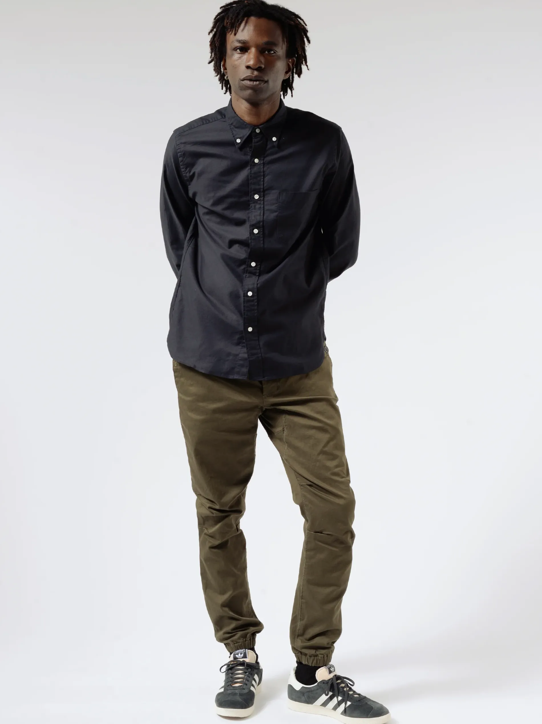 BEAMS PLUS - Colour Oxford Button Down Shirt in Navy