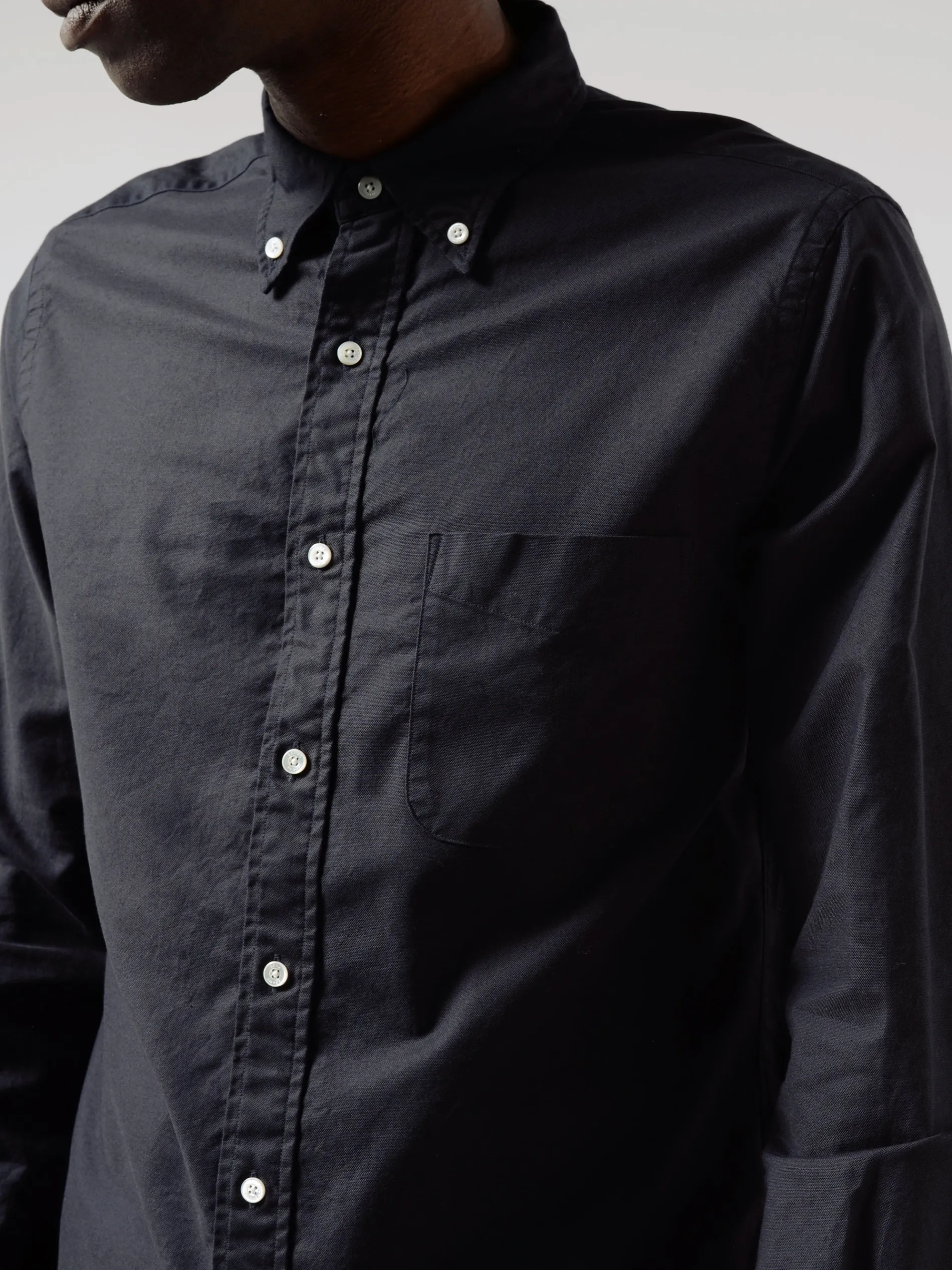 BEAMS PLUS - Colour Oxford Button Down Shirt in Navy