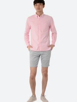 BEAMS PLUS - Coolmax Ivy Shorts in Blue Stripe