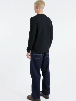 BEAMS PLUS - Crew Thermal in Black