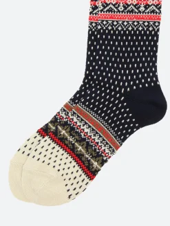 BEAMS PLUS - Nordic Socks in Navy Base