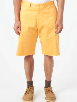BEAMS PLUS - Plain Front Shorts in Orange