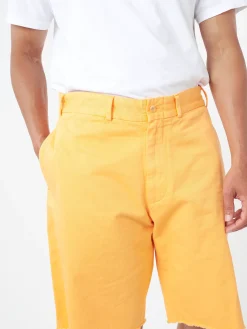 BEAMS PLUS - Plain Front Shorts in Orange