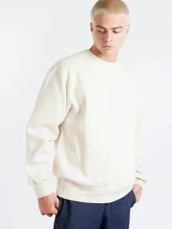 BEAMS PLUS - Raised Back Crewneck Sweatshirt in Oatmeal