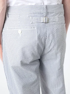 BEAMS PLUS - Seersucker Ivy Trousers in Blue Stripe