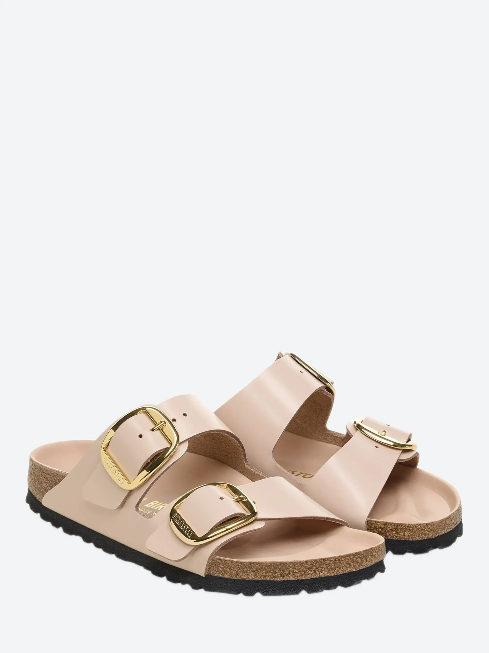 Birkenstock - Arizona Big Buckle (Narrow) in New Beige Hi Shine