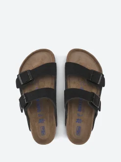 Birkenstock - Arizona Soft Footbed in Black Suede